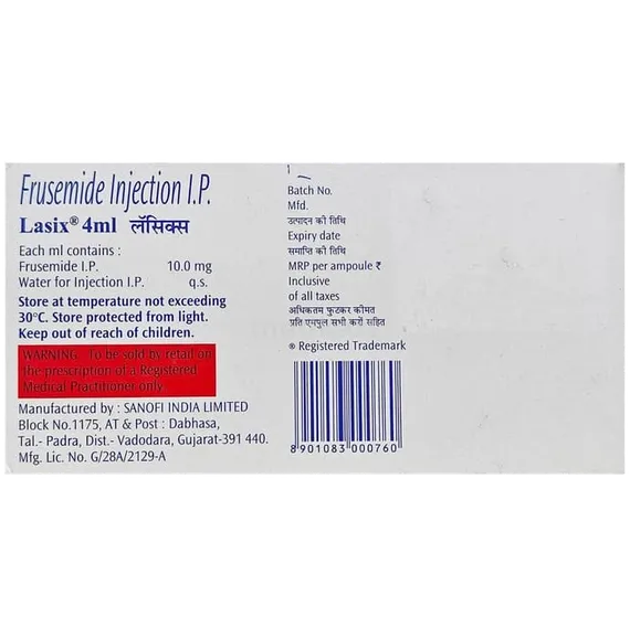 lasix injection 4 ml